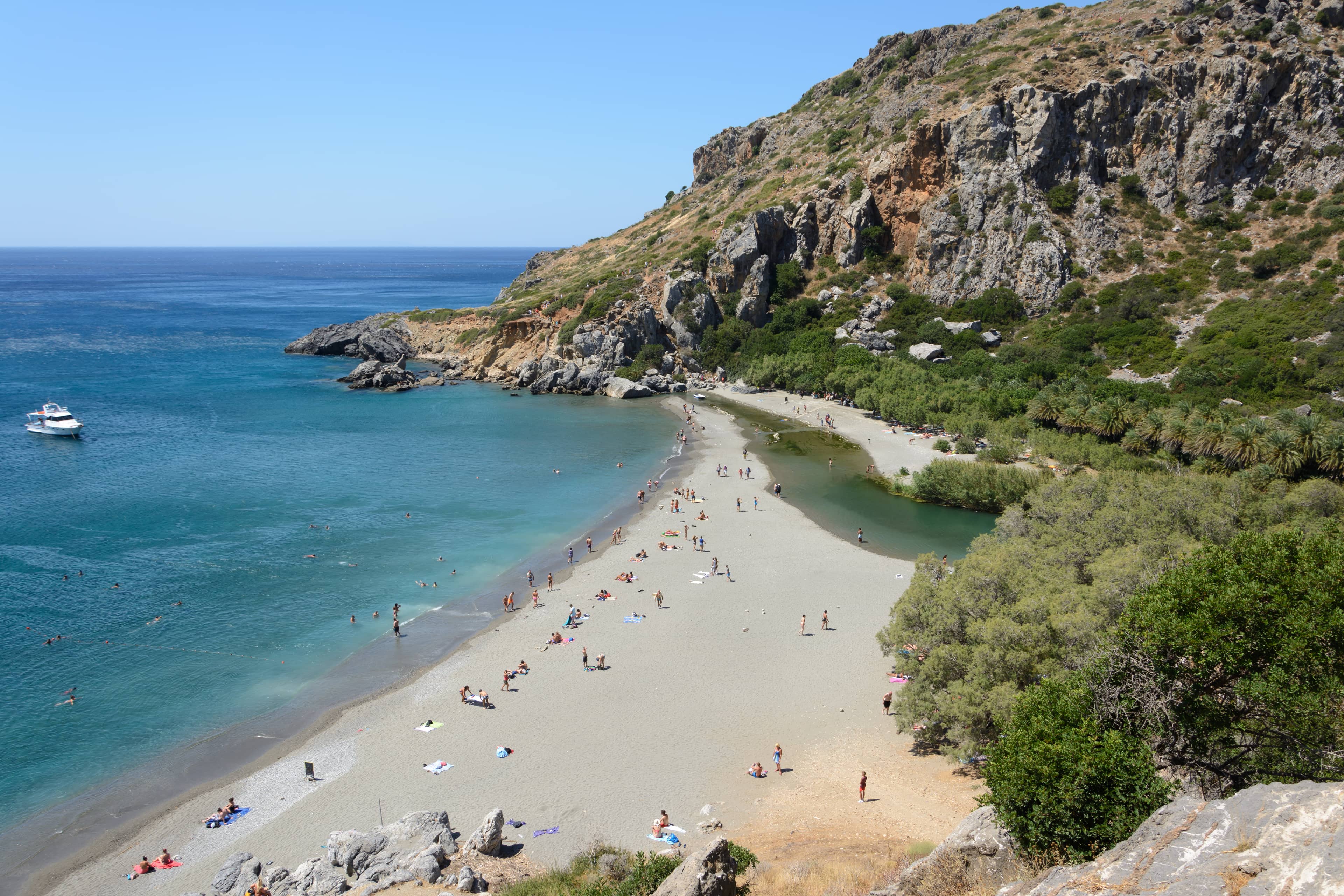Plage de Preveli et côte sud