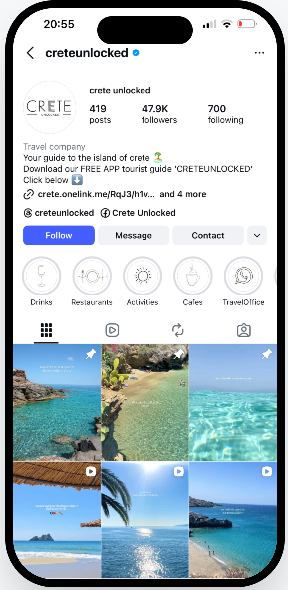 Crete Unlocked App Screenshot